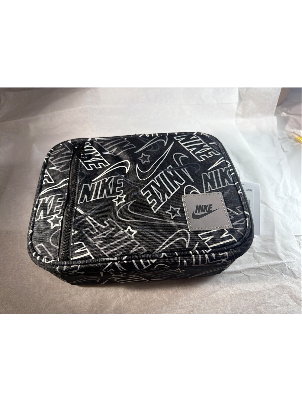Nike Futura Fuel Pack Lunch Box Insulated Bag Pure Platinum AOP 9A2929 P23 NWT